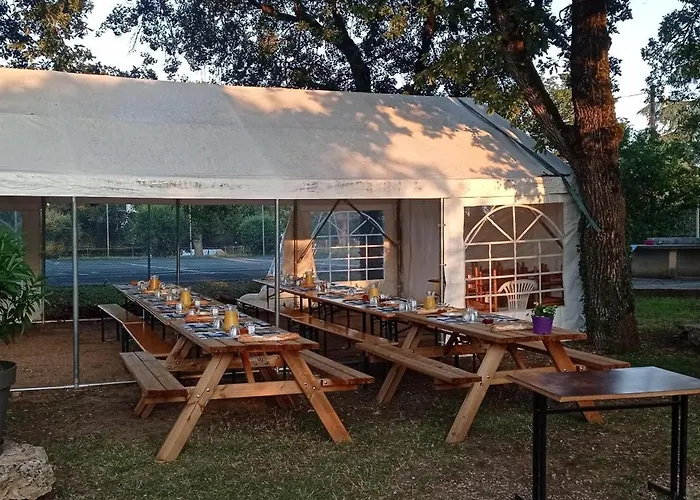 L'olivier Mobil 4 Personnes Le Bel Air مكان تخييم Limogne-en-Quercy