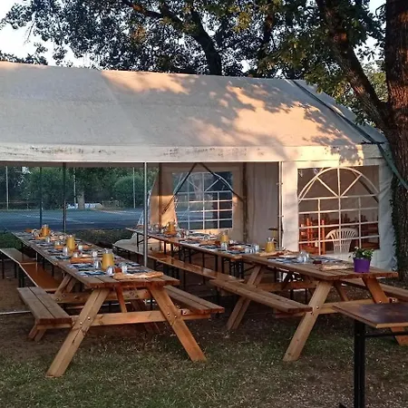 L'olivier Mobil 4 Personnes Le Bel Air Campingplatz Limogne-en-Quercy